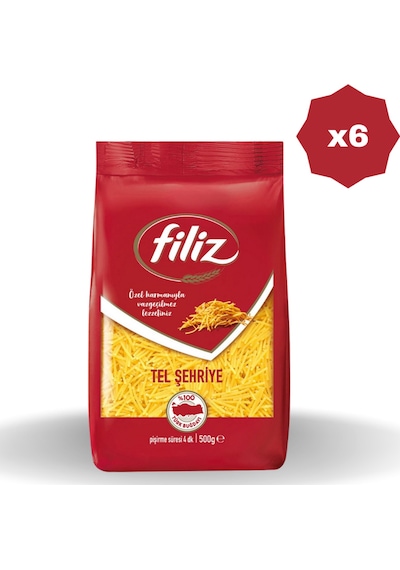 Tel Şehriye Makarna 500 Gr - 6 Adet