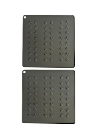 2 Adet 16x16 Cm Gri Yıldız Desenli Silikon Tencere Altlığı, Isıya Dayanıklı Kaymaz Nihale, Airfryer Pişirme Matı, Çok Amaçlı Silikon Mutfak Altlığı Diğer 2 Adet 16x16 Cm Gri Yıldız Desenli Silikon Tencere Altlığı, Isıya Dayanıklı Kaymaz Nihale, Airfryer Pişirme Matı, Çok Amaçlı Silikon Mutfak Altlığı Diğer