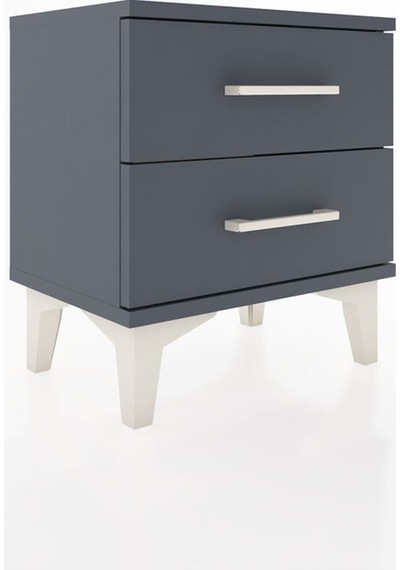 Arges Komodin 2 Çekmeceli 44x30x48 Antrasit-antrasit Antrasit