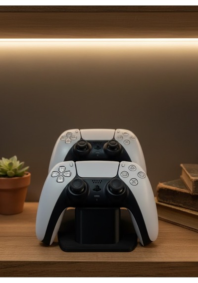 Siyah İkili Gamepad Tutucu 7x18 Cm Oyun Aksesuarı
