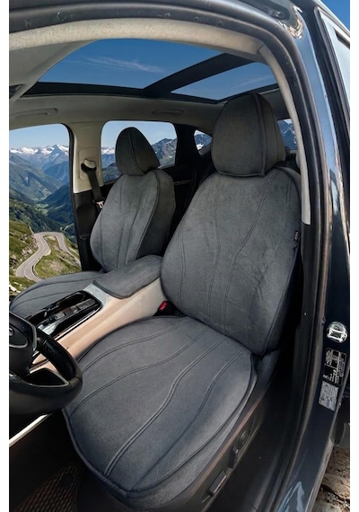 Bod Hyundai Tucson 2021-sonrası Koltuk Kılıfı Araca Özel Airbag Uyumlu Koltuk Koruyucu Luvi Serisi Fume