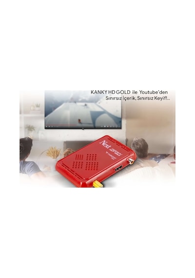 Next Kanky HD Gold + Wifi + Hdmı Kablo + Akıllı Kumanda Uydu Alıcısı