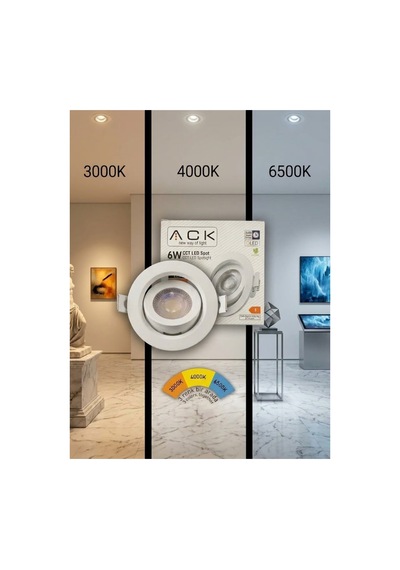 3 Renk Cct Led Spot 3000k-4000k-6500k Beyaz Kasa - 927125521 Diğer