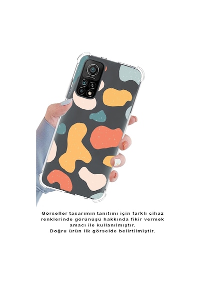 Xiaomi Poco X3 Pro Köşe Korumalı Antişok Kapak Grunge Tasarımlı Şeffaf Silikon Kılıf