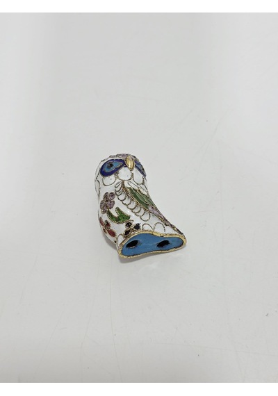 Antika Cloisonne Minyatür Baykuş 4,7x3,5cm 145