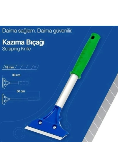 Kazıma Bıçağı, Alüminyum, 60 Cm, 18 Mm Bıçak