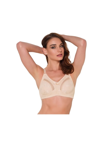 Aycı Ten Cherry Dantel Toparlayıcı / Minimizer Sütyen Bej