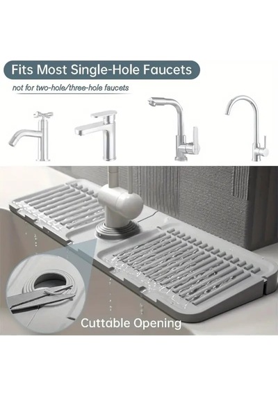 Musluk Lavabo Altı Sızdırmaz Slikon Mat Gri