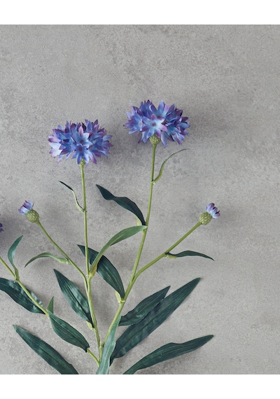 English Home Cornflower Tek Dal Yapay Çiçek 64 Cm Mavi Mavi