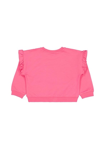 Civil Girls Renkli Papatya Baskılı 2-5 Yaş Sweatshirt Koyu Pembe