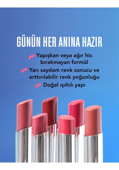 Sheer Up Yarı Transparan & Parlak Bitişli Nemlendirici Ruj 8682536097888 019mystıcrose