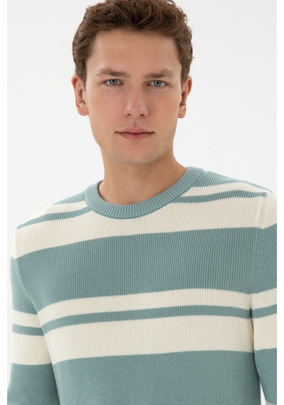 U.S. Polo Assn. Erkek Regular Fit Bisiklet Yaka Mint Kazak 50314952-VR090 U.S. Polo Assn. Erkek Regular Fit Bisiklet Yaka Mint Kazak 50314952-VR090
