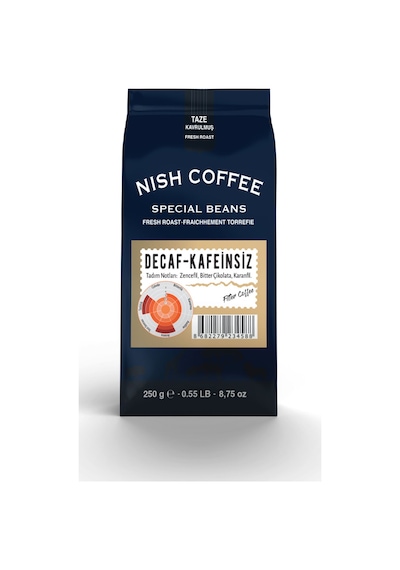 Nish Filtre Kahve Decaf Kafeinsiz 2x250 Gr Öğütülmüş