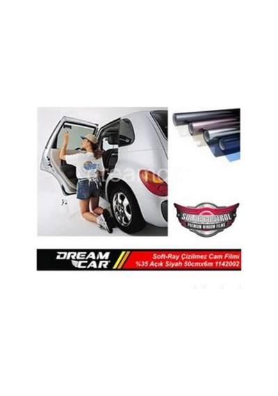 Dreamcar Soft-Ray Çizilmez Cam Filmi Açık Siyah %35 50Cmx6M