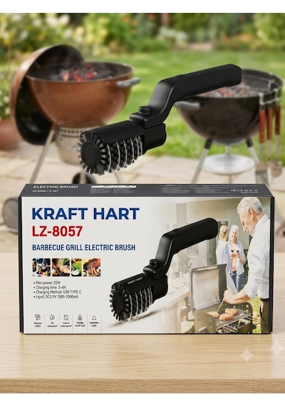 KRAFT HART Mangal Temizleme Fırçası Çelik Tel Izgara Temizleyici Barbekü Fırçası