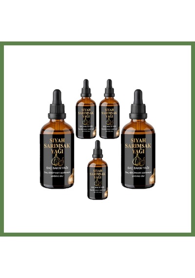 Bezos Siyah Sarımsak Ve Pirinç Suyu Saç Serumu 50 Ml 5 Adet - Sülfatsız, Parabensiz Hb006