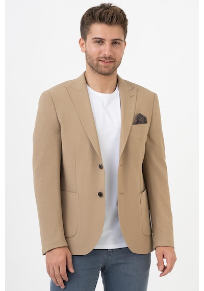 White Stone Puebla C189 Regular Fit 6 Drop Likralı Ceket Bej - 52 Bej