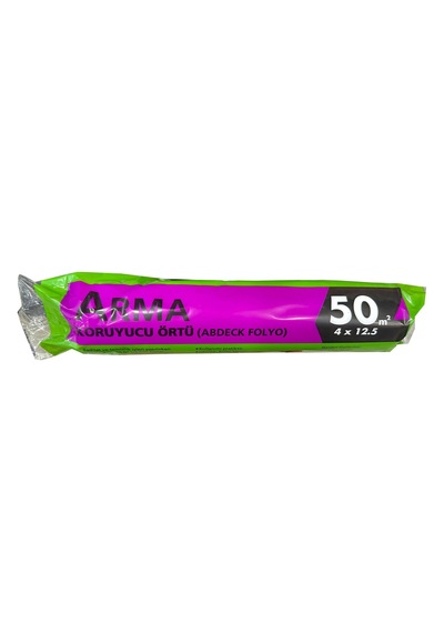 Arma Naylon Tadilat Boya Koruyucu Örtü Poşet Folyo - 4x12.5 Metre - 50 M2 - 5 Paket