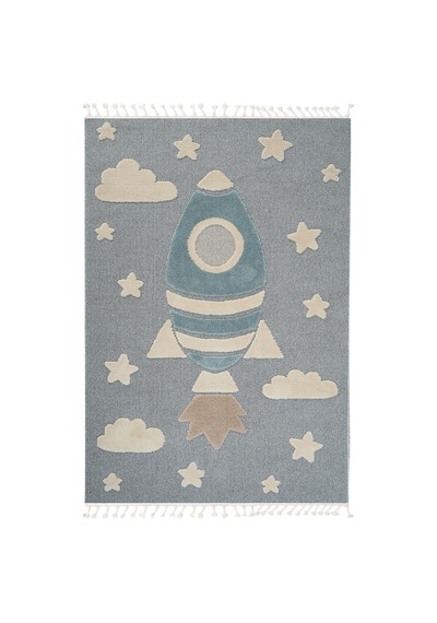 Dolce Vita Halı Kids 474 Space Çocuk Odası Halısı Mavi