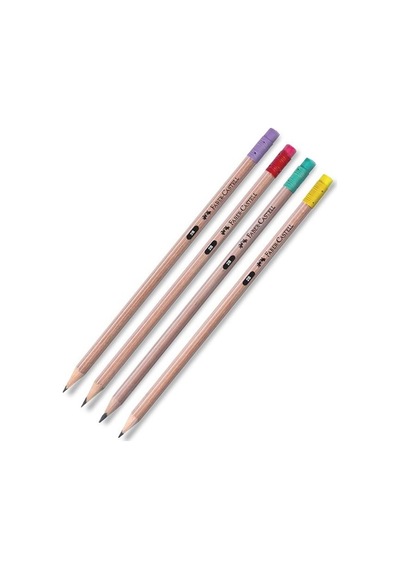 Faber Castell Natural Silgili Kurşun Kalem 72'Li