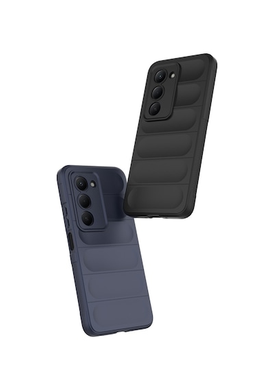 Subutu Redmi 15 Kılıf Esnek Tpu Oyuklu Arka Yüzey Tasarımlı Sbt Etnik Silikon Kapak - Koyu Yeşil Yeşil
