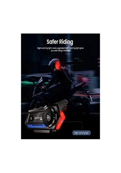 Jenerik Bt57 Motosiklet Kask Kulaklık Intercom Işıklı Motorsiklet Interkom