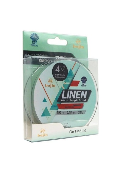 Dft Bojin 4x Linen İp Misina 0.18 Mm 150 M Yeşil