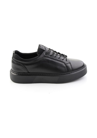 Bambi Siyah Napa Hakiki Deri Erkek Sneaker E01803410843