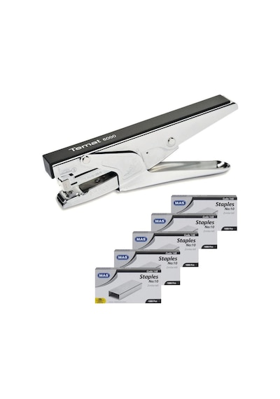 Temat 6000 Pens Tipi Zımba Makinası + Mas 145 5 Adet 24/6 Tel