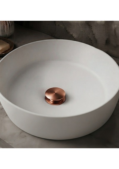 Rose Gold Pop Up Basmalı Metal Sifon 1