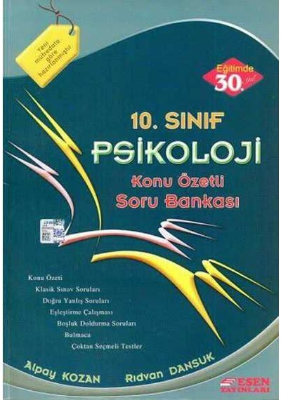 Esen Yayınları - 10. Sınıf Psikoloji Soru Bankası