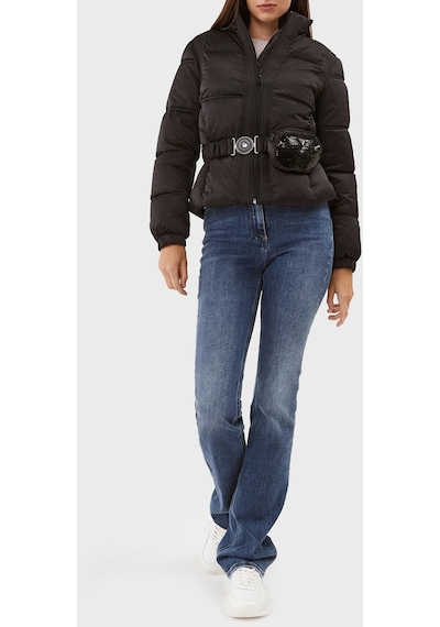 Guess Çıkarılabilir Bel Çantalı Şişme Mont Çok Renkli
