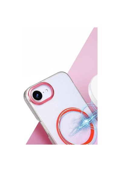 Newface Apple Apple iPhone Uyumlu  16e Glossy Magsafe Kapak - Mavi