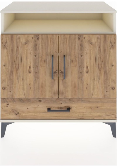 Hyperion Şifonyer 4 Raflı Tek Çekmeceli 2 Kapaklı 88x44x96 Aytaşı-çam Aytası