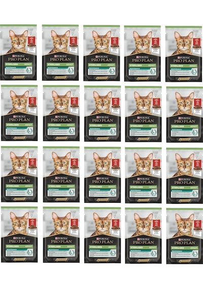 Purina Pro Plan Pouch Sterilised Biftekli Yetişkin Kedi Maması 20 x 85 G