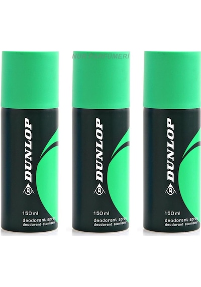 Dunlop Yeşil Erkek Sprey Deodorant 3 x 150 ML