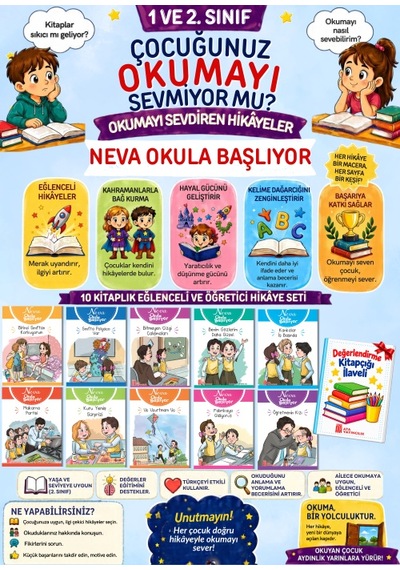 2. Sınıflar Eğlenceli Okumayı Sevdiren Hikaye Seti 10'lu