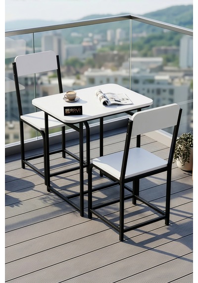 Mutfak Masa Takımı Sandalyeli 2 Kişilik Modern Balkon Cafe Bahçe Yemek Masası Minör 9805 Beyaz Çok Renkli Mutfak Masa Takımı Sandalyeli 2 Kişilik Modern Balkon Cafe Bahçe Yemek Masası Minör 9805 Beyaz Çok Renkli