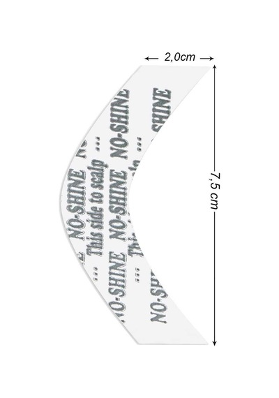 Walker Tape No-shine Protez Saç Bandı Oval Parlama Yapmaz "a" 2,0cm X 7.5cm 36 Adet