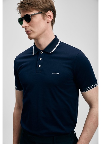 Lufian Hold Erkek Polo T-shirt 111040251 Lacivert