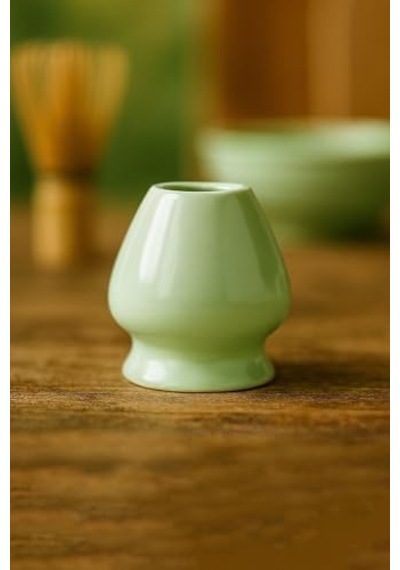 Seramik Chawan Matcha Çayı Köpürtme Kasesi Ve Whisk Matcha Tutucu Mt216