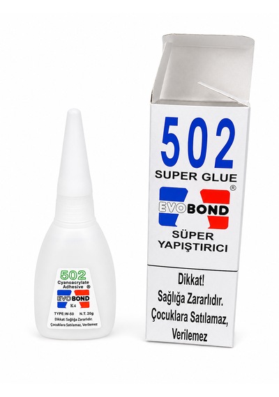 Evobond 502 Süper Yapıştırıcı Hızlı Kuruyan Cyanoacrylate Güçlü Yapıştırıcı