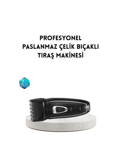 Unisex Şarjlı Saç Ve Sakal Kesme Makinesi Sessiz Motor 1 12 Mm Ayarlanabilir Başlık 1 - 2 Saat