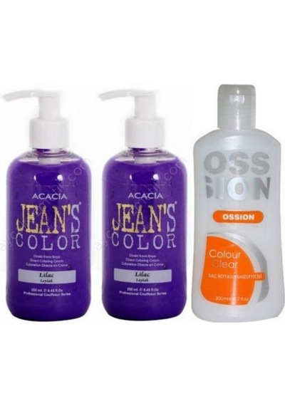 Saç Boyası Leylak 250ml 2ad Ve Ossion Boya Temizleyici 200ml