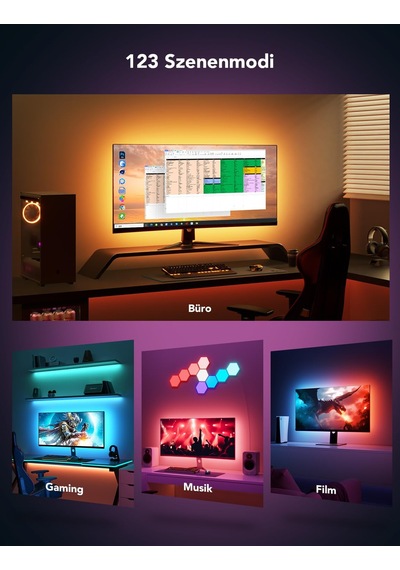 Monitör G1 İçin Govee Oyun Işığı, 27-34 İnç Tv Veya Pc İçin Tv Led Arka Işığı, Akıllı Rgbıc Wi-fi Tv Arka Işığı, 123 Sahne Modu Uygulama Kontrolü İle Çift Işık Boncukları, Alexa İle Uyumlu Siyah Monitör G1 İçin Govee Oyun Işığı, 27-34 İnç Tv Veya Pc İçin Tv Led Arka Işığı, Akıllı Rgbıc Wi-fi Tv Arka Işığı, 123 Sahne Modu Uygulama Kontrolü İle Çift Işık Boncukları, Alexa İle Uyumlu Siyah