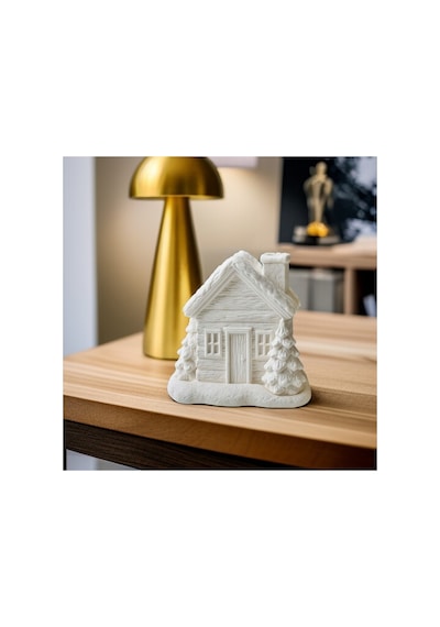 Kış Evi Yılbaşı Evi Karlı Ev Dekoratif Obje Boyama Seti