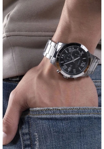 Guess Guw0668g3 Çelik Kasa Çelik Kordonlu Erkek Kol Saati