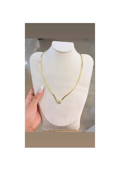 Bestar Gold Yıldız Zirkon Kolye Delux Koleksiyonu Xuping Altın Kaplama Suya Dayanıklı