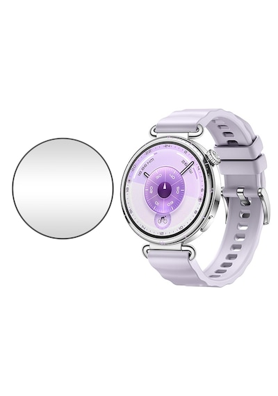 Microcase Huawei Watch Gt 6 41mm İçin Tam Kaplayan Kavisli Ekran Koruyucu 3d Pet Film - Siyah Al3385