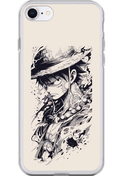 Apple Uyumlu iPhone 6s Plus Şeffaf Kılıf One Piece Tasarımlı 1